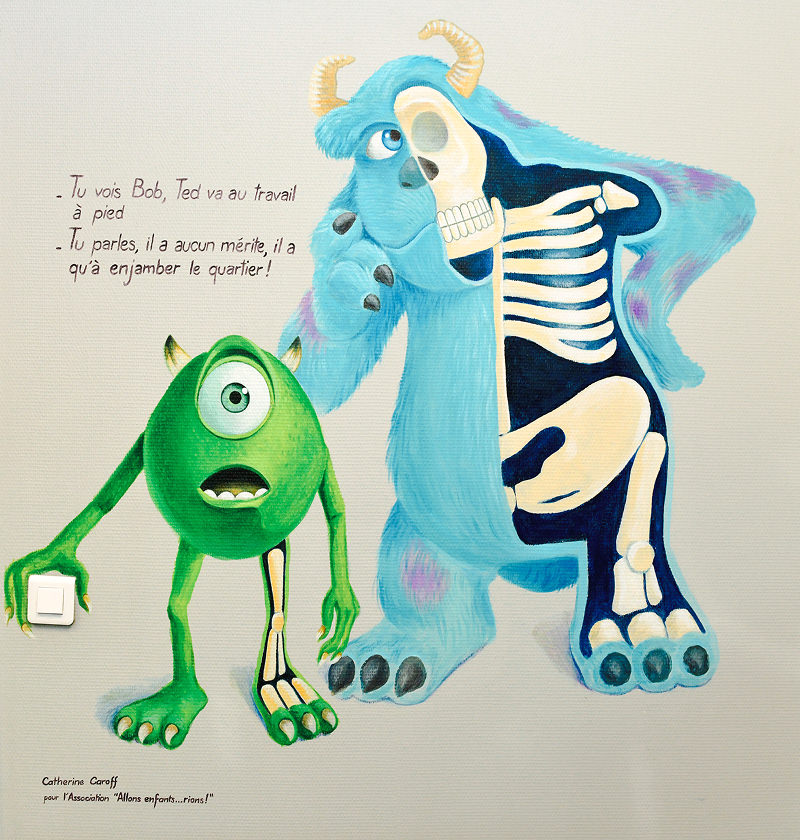 Dessin animé mural